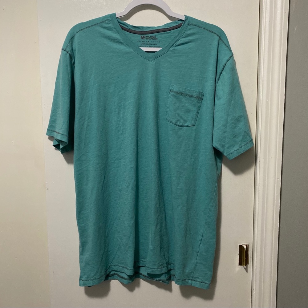 Michael Brandon Men’s XL Teal Short Sleeve Shirt